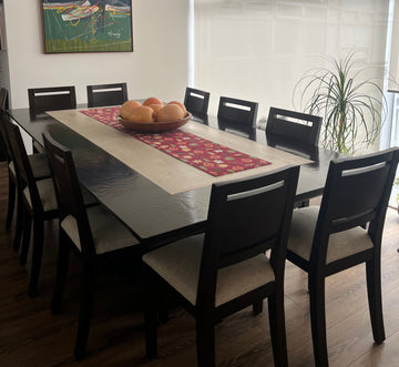 Home Design - Comedor de madera con mármol