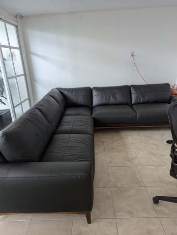 Sala modular Alina de piel y vinil