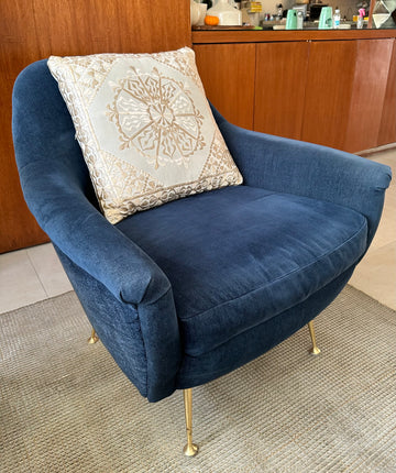 Sillón West Elm MId Century- Velvet