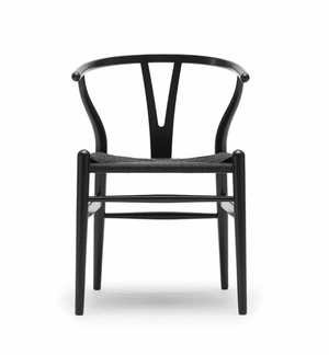 Cadana- Set de 4 sillas wishbone negras
