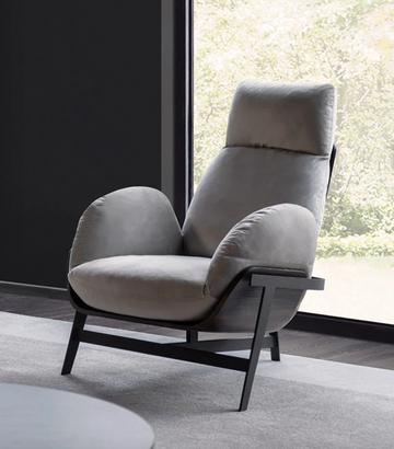 Tutto Pele- Sillón de madera y terciopelo Pippo