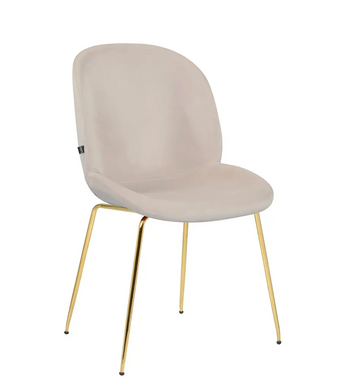 Gaia- Set de 6 sillas beige/dorado Apalti