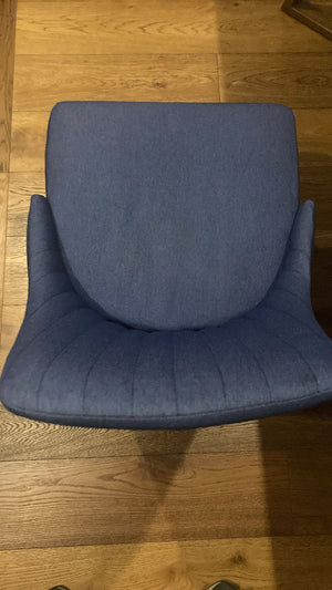 Liverpool- Comedor con 4 sillas azul marino Harvey