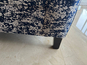 Banca/chaise estampada azul