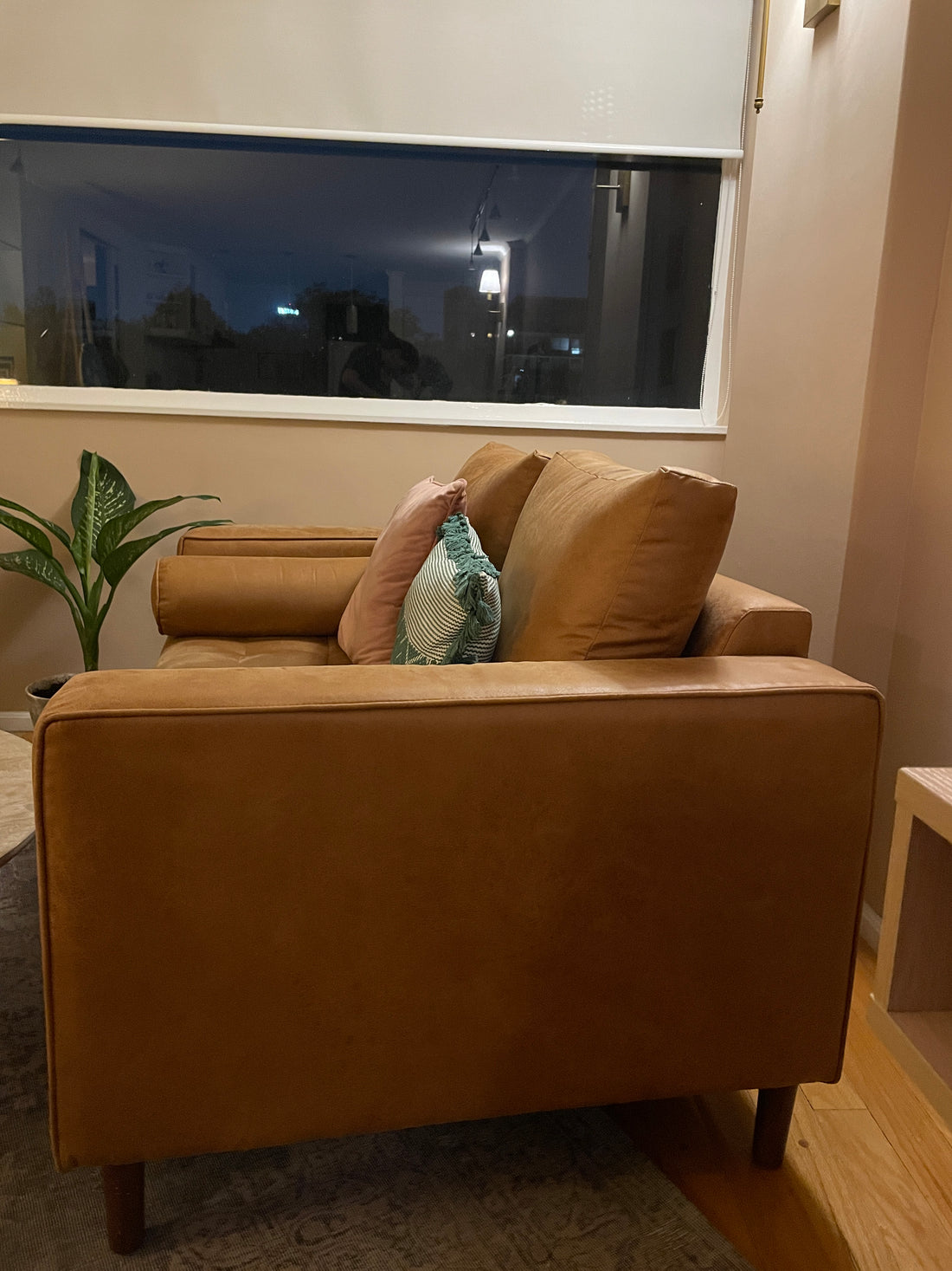 Sillón dos plazas, café, Gaia