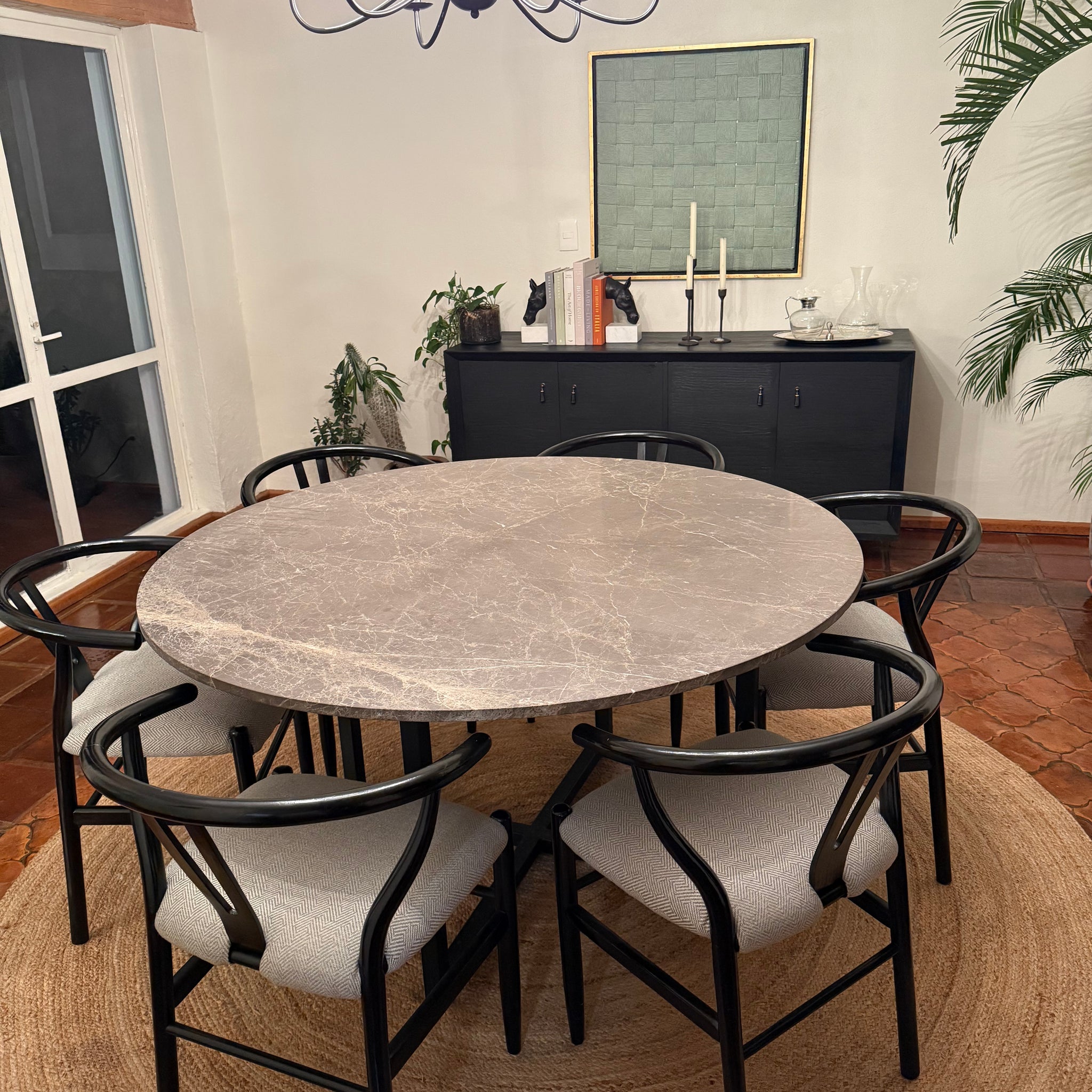 Comedor Mármol Gris Rochelle