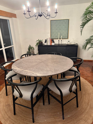 Comedor Mármol Gris Rochelle