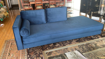 Sofá azul moderno 2-3 plazas