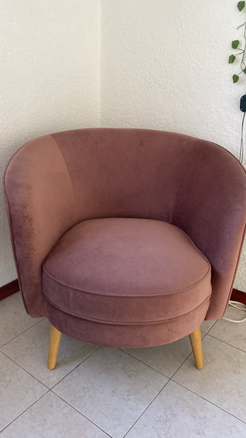 Sillón de terciopelo