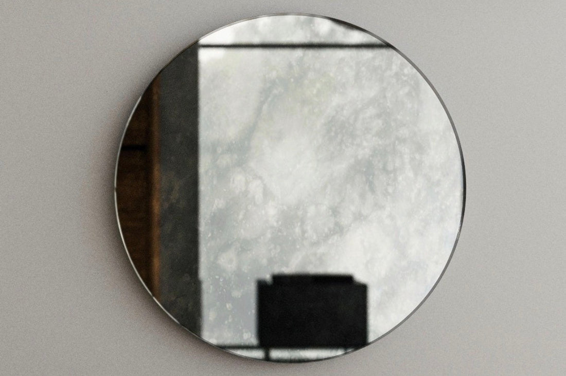 Espejo redondo envejecido canto pulido
