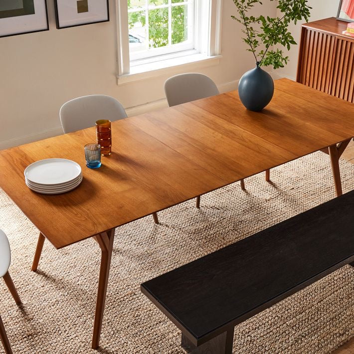 Mesa Comedor West Elm Mid Century Extensible Como Nueva