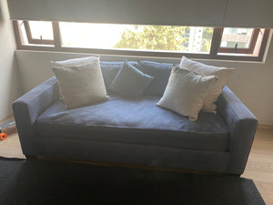 Sofá cama azul marino