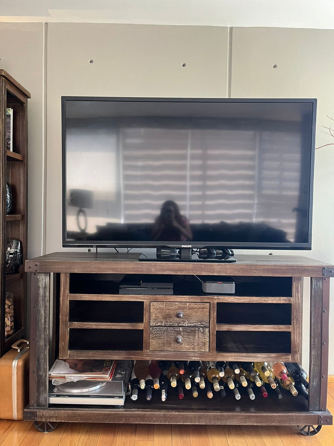 Mueble de TV estilo rústico/industrial