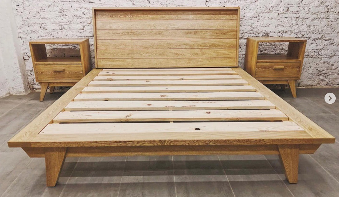 Tigra Design - Cama con cabecera de encino