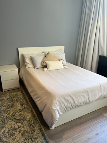 Dupuis- Set de 2 camas individuales + buró de cedro blanco – Recora Mexico