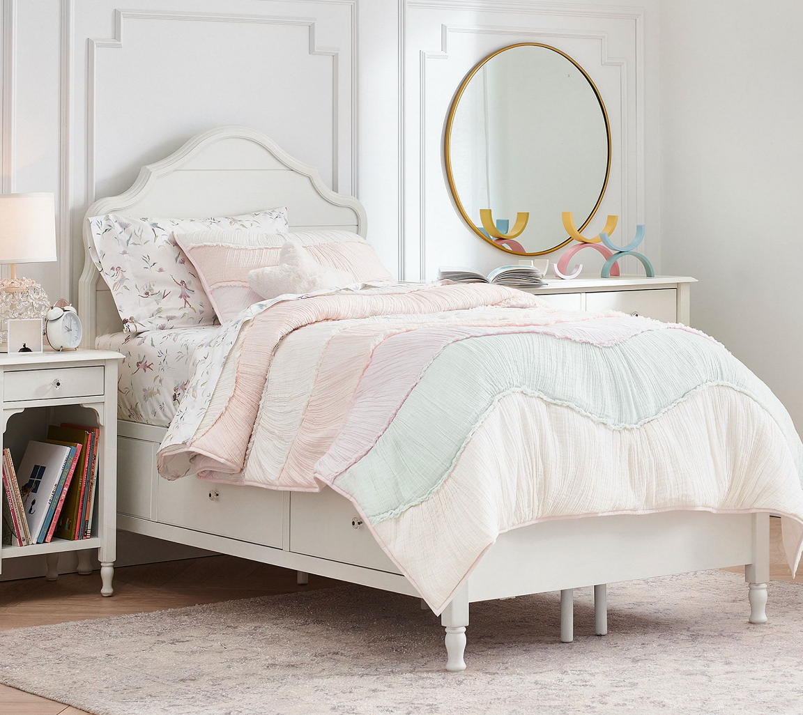 Pottery Barn Kids- Cama matrimonial Juliette con cajones