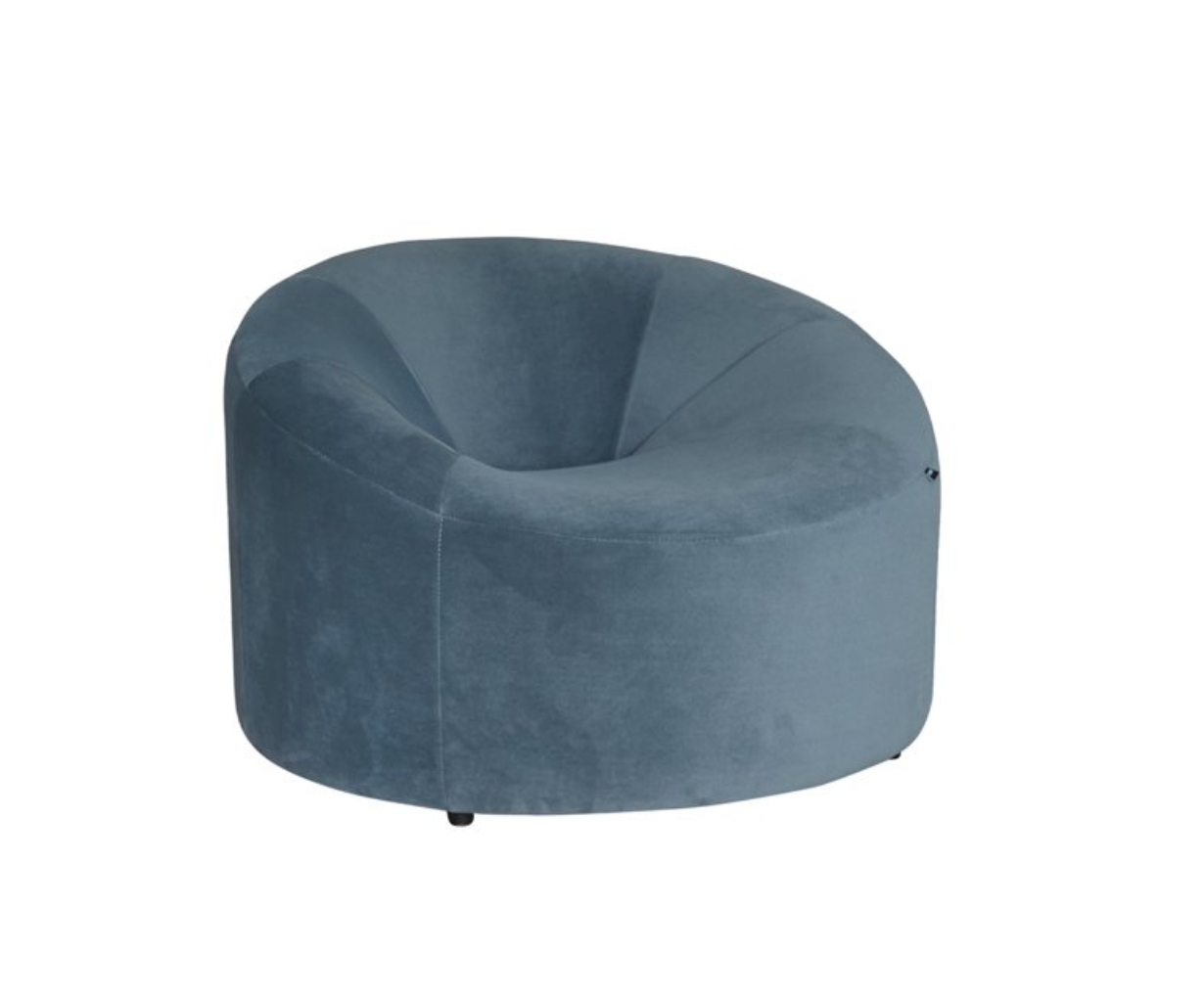 Gaia- Sillón redondo azul/gris Augusto