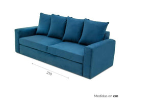 Tamarindo- Sofá cama azul Zert II